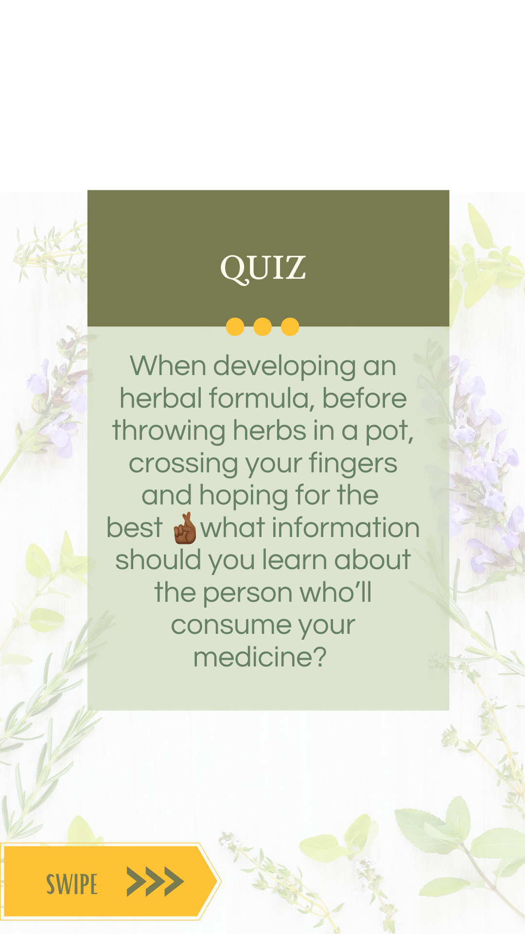 Test Your Knowledge with this Herbal Quiz