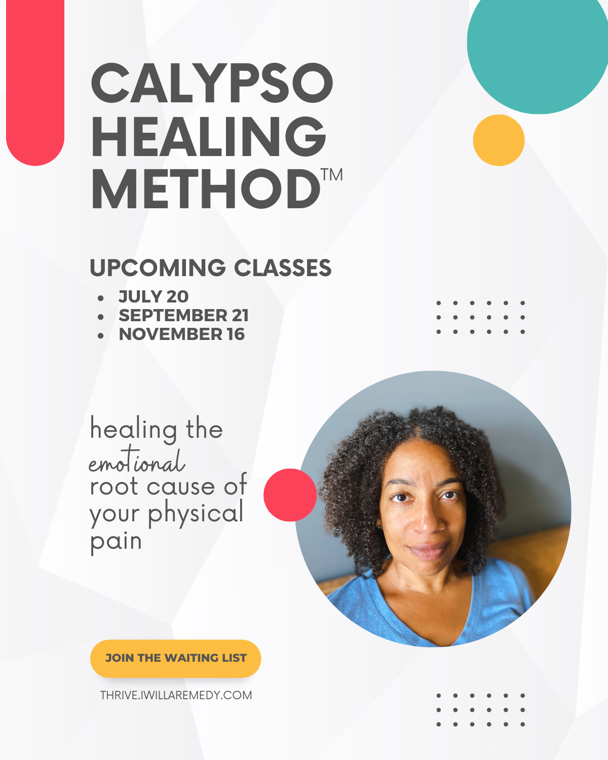 CALYPSO Healing Method™️ Upcoming Classes in 2023