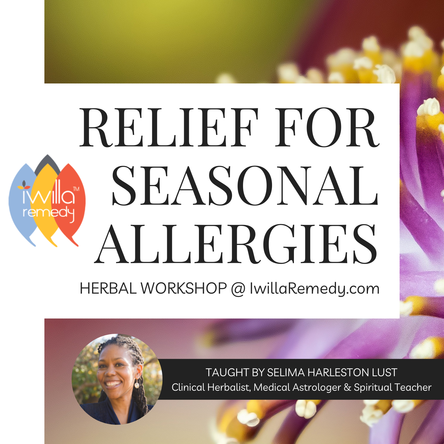 Relief for Seasonal Allergies Herbal Workshop | Online Learning